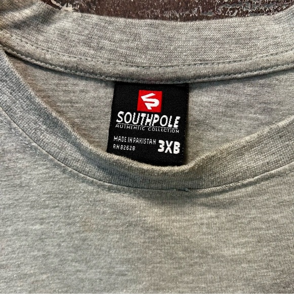 Y2K Southpole Embroidered 3D Logo Long Sleeve T-Shirt Skater Hip Hop Sz 3XL - Picture 2 of 6